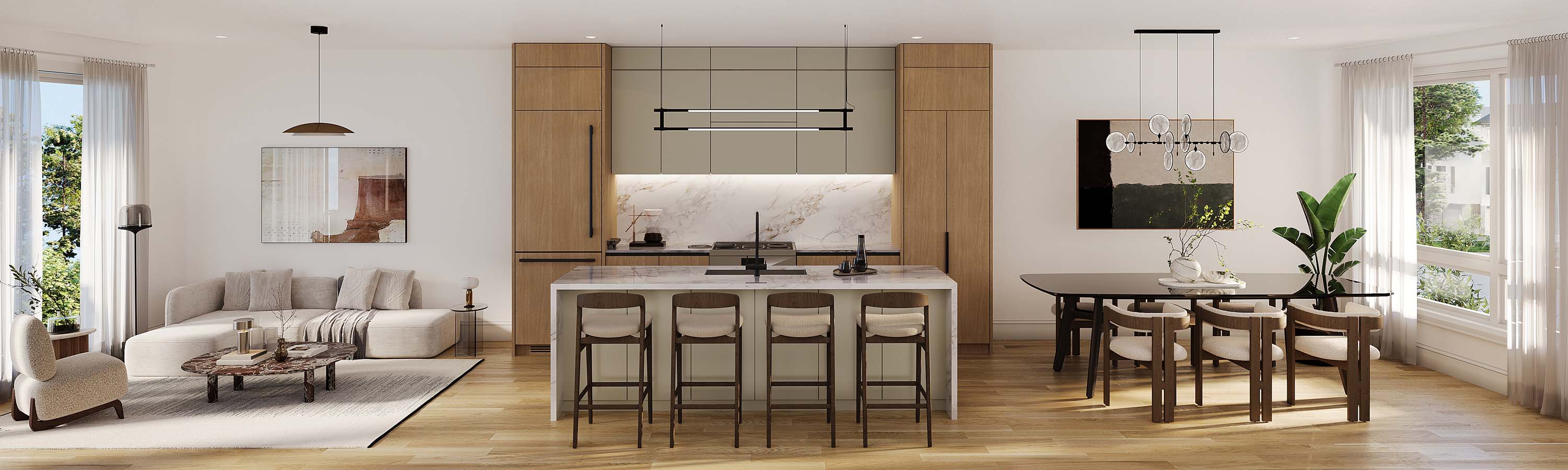 Wellington Place interior living space